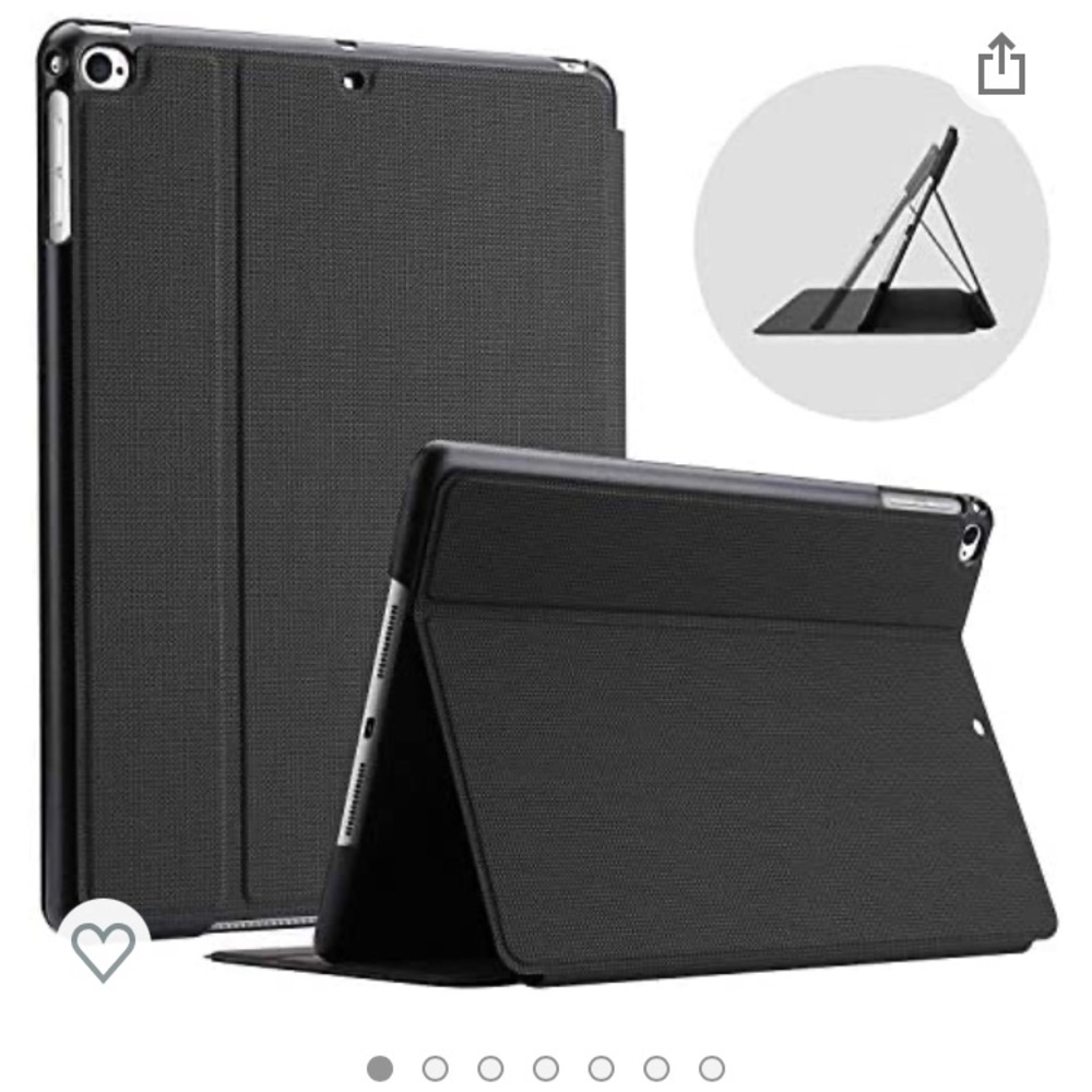 2️⃣Smart Case for IPad Air 2 Black & Leather